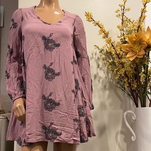 Free people long sleeve boho dress Sz S???(1)